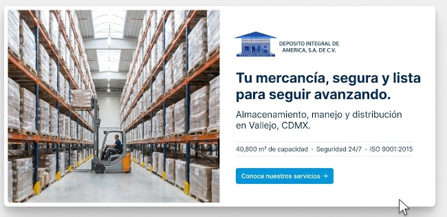 Servicios de almacenamiento de Dep�sito Integral de Am�rica